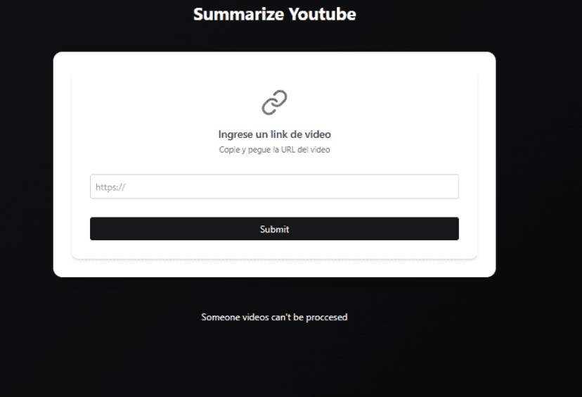 Summarize YT